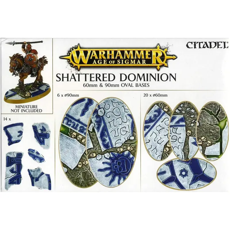 Warhammer Age of Sigmar - Shattered Dominion 60mm and 90mm Oval Bases
