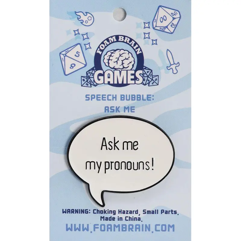 Speech Bubble Pronoun Ask Me