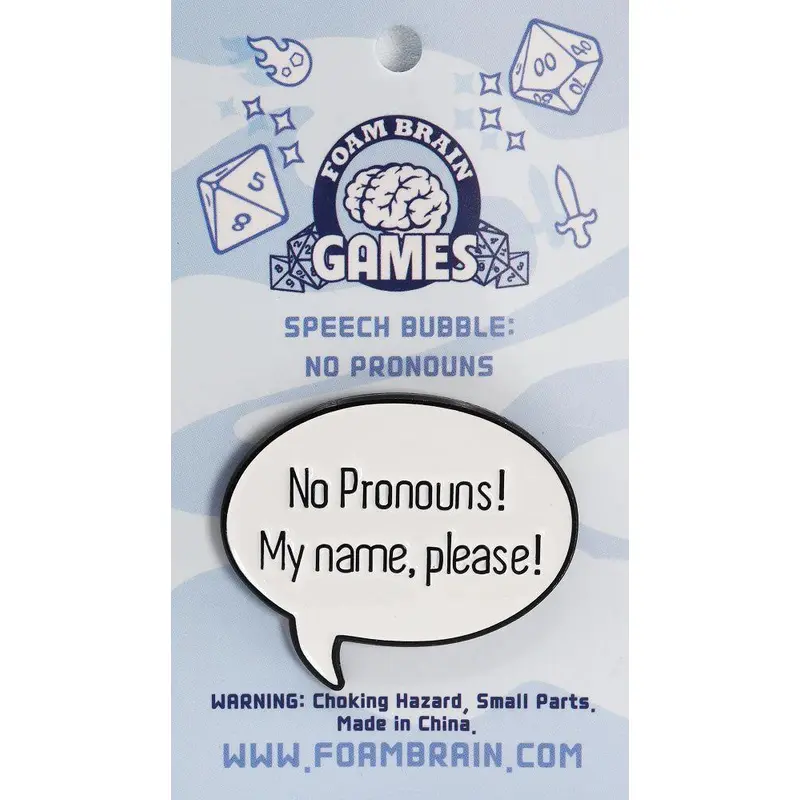 Speech Bubble Pronoun None