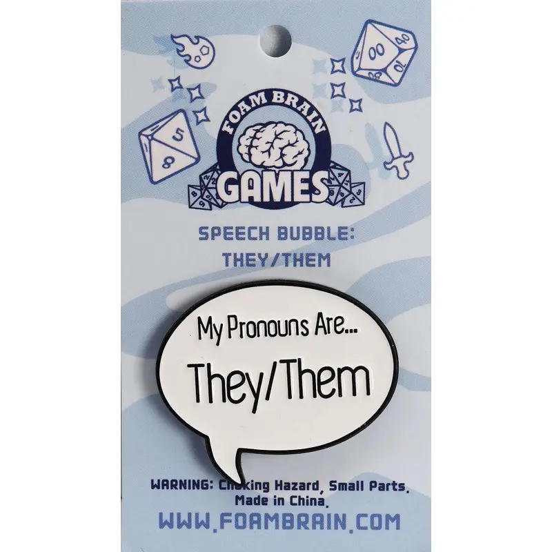Speech Bubble Pronoun They/Them