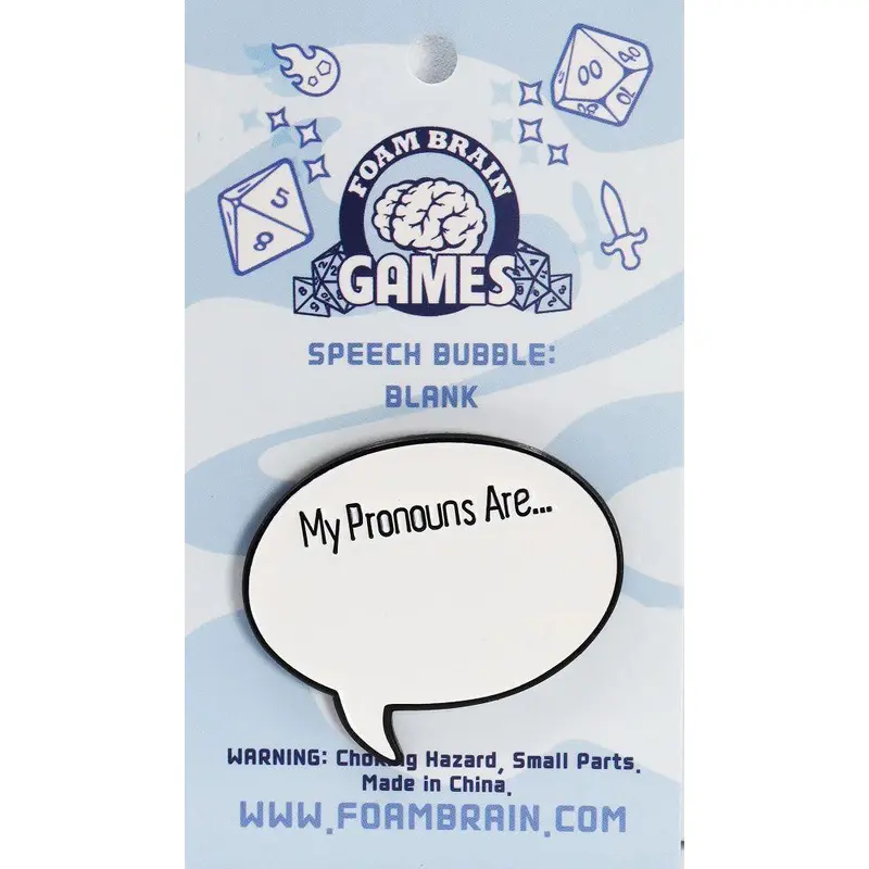 Speech Bubble Pronoun Write On