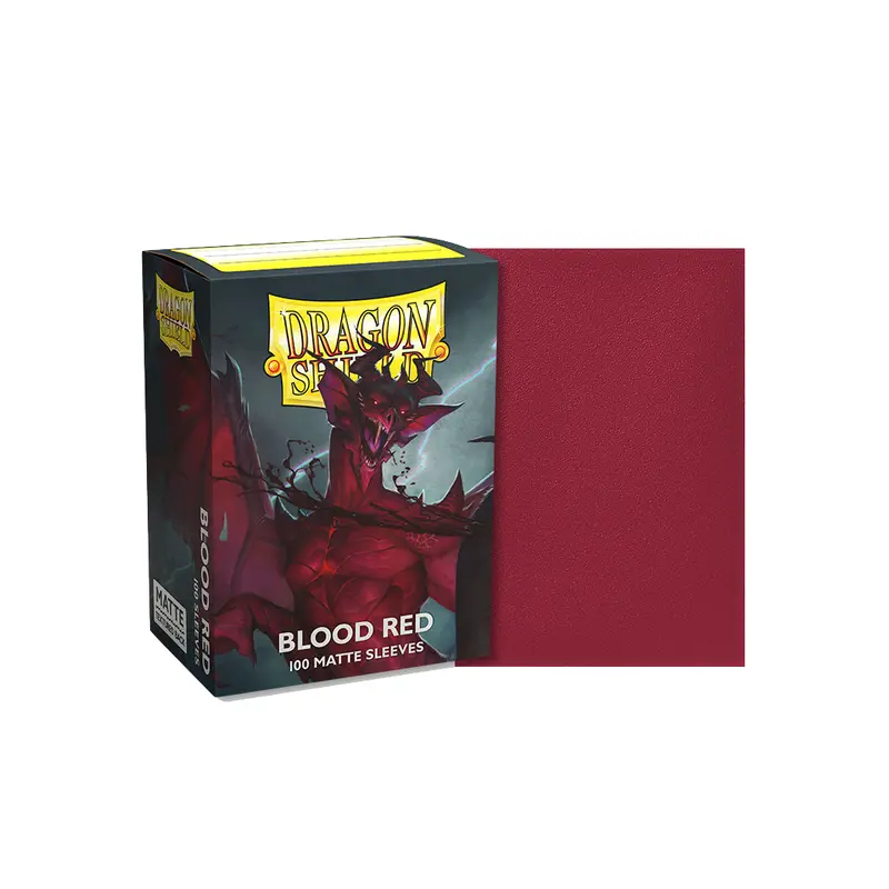 Dragon Shields: (100) Matte - Blood Red (DISPLAY 10)
