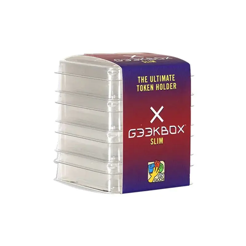 Geekbox: Slim Size - Clear Plastic Token Storage Box/Lid (4 pk)