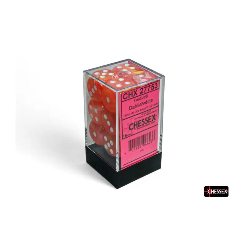 12D6 Set (16mm): Festive Dahlia/White Luminary (CHX27753)