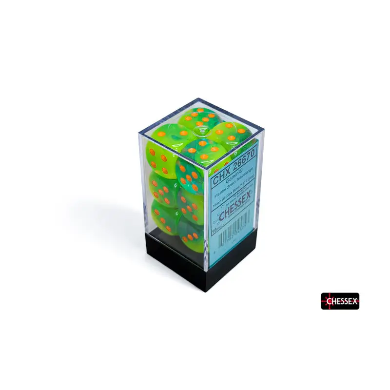 12D6 Set (16mm): Gemini Plasma Green-Teal/Orange Luminary (CHX26670)