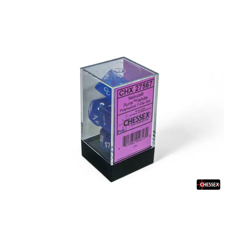RPG Dice: Nebula Aura/White Luminary (CHX27567)