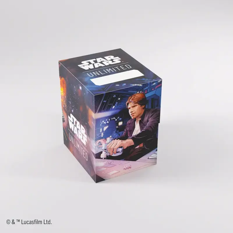 Star Wars Unlimited Deck Box: Soft Crate - Han Solo/Millenium Falcon (Holds 60+ / Gamegenic)