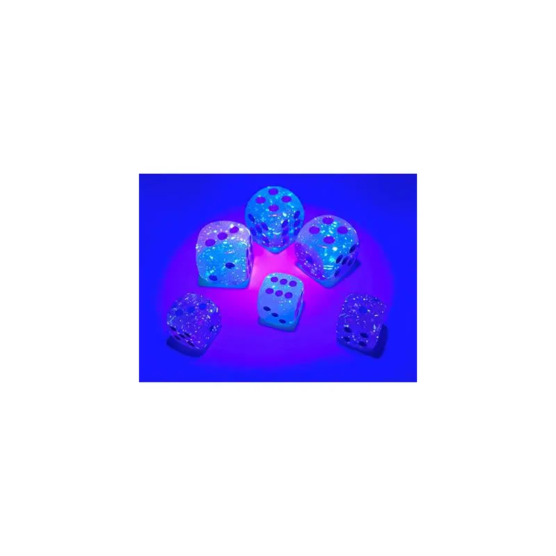CHX 26864 GEMINI 12MM D6 GEL GREEN-PINK/BLUE LUMINARY(36 DICE)