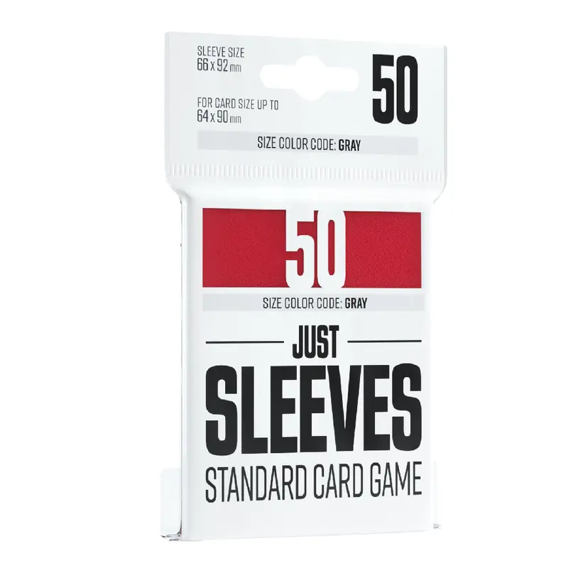 Gamegenic - JUST SLEEVES - STANDARD CARD GAME RED