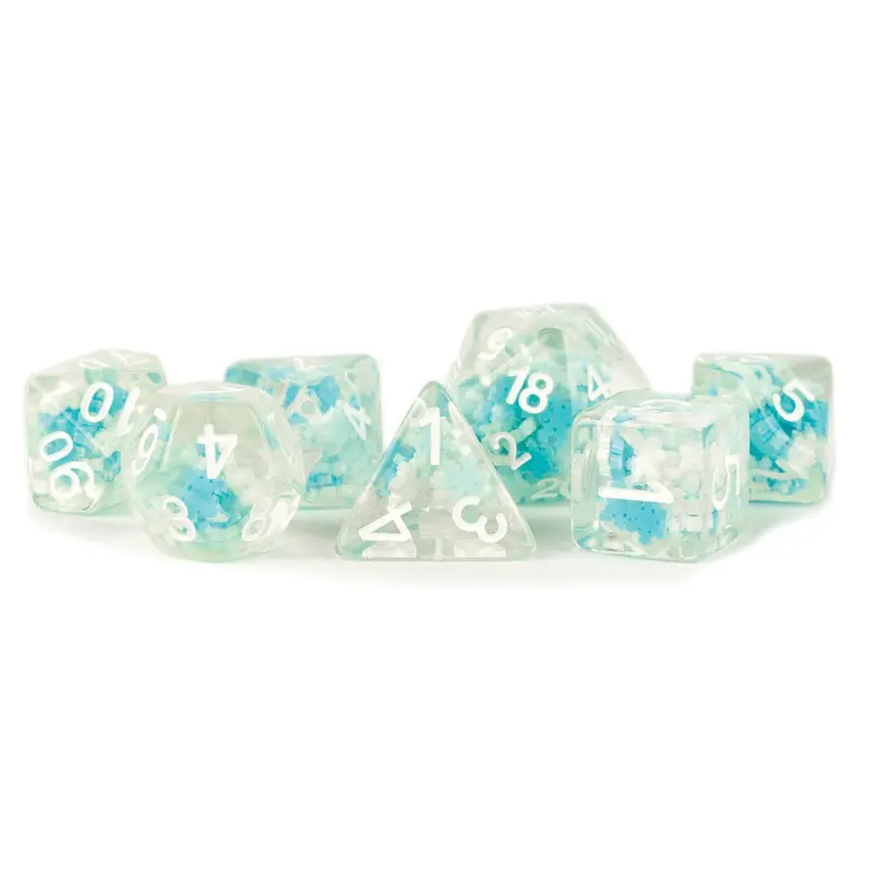 16mm Resin Poly Snowflake Dice Set (7)