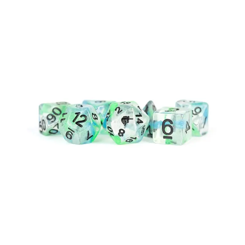 Unicorn Resin Poly Dice Set: Sea Kelp (7)