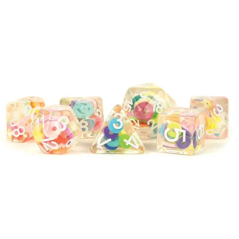 16mm Resin Poly Critical Hoops Dice Set (7)