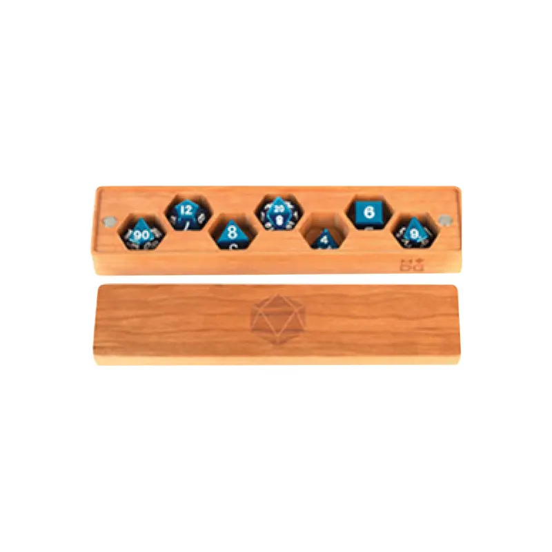 Premium Wood Dice Vault: Cherry