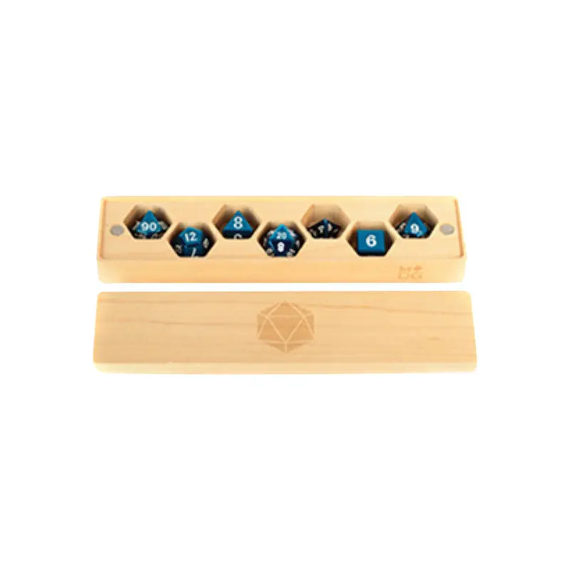 Premium Wood Dice Vault: Maple