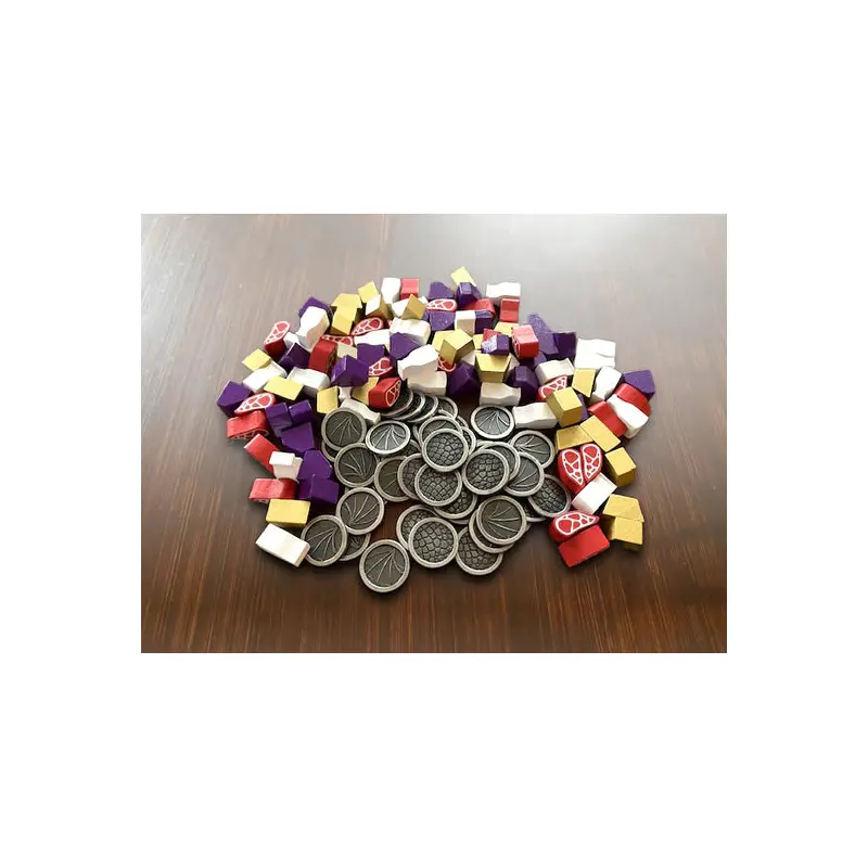 Wyrmspan Wooden Resources & Metal Coins