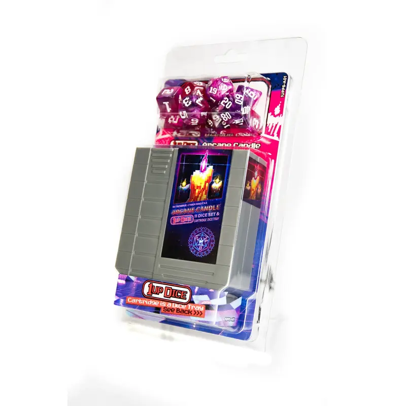 1UP Dice Polyhedral Set: Arcane Candle
