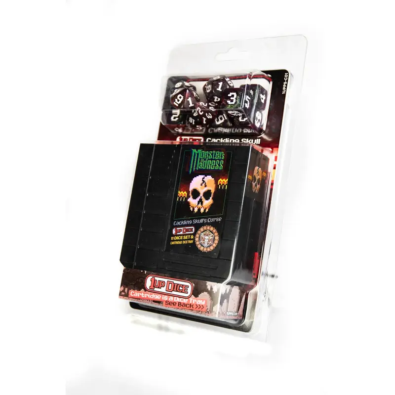 1UP Dice Polyhedral Set: Cackling Skull