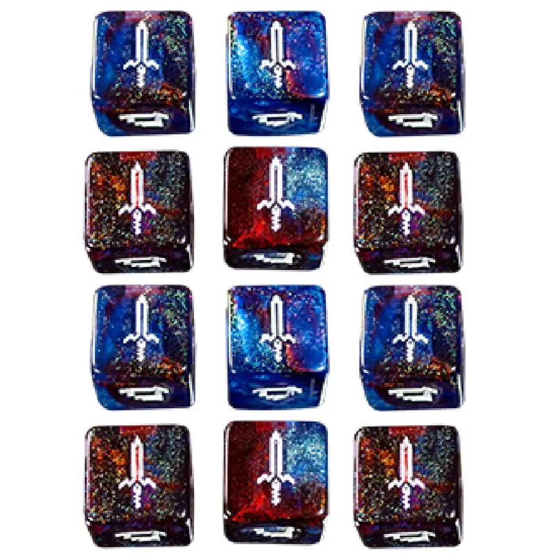 1UP Dice 12d6 Set: Mythical Sword