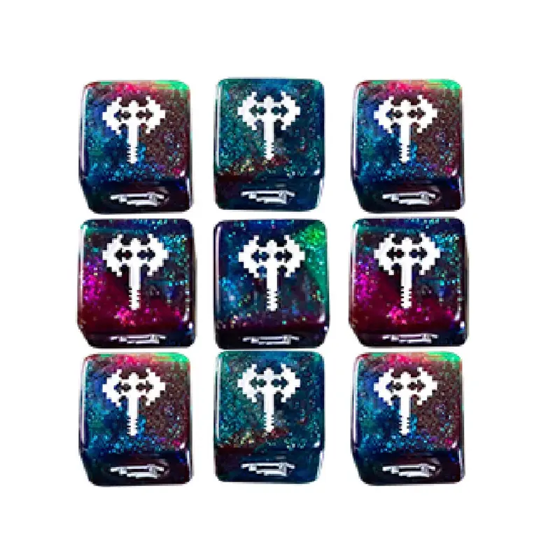 1UP Dice 9d6 Set: Zombie Chopper +5