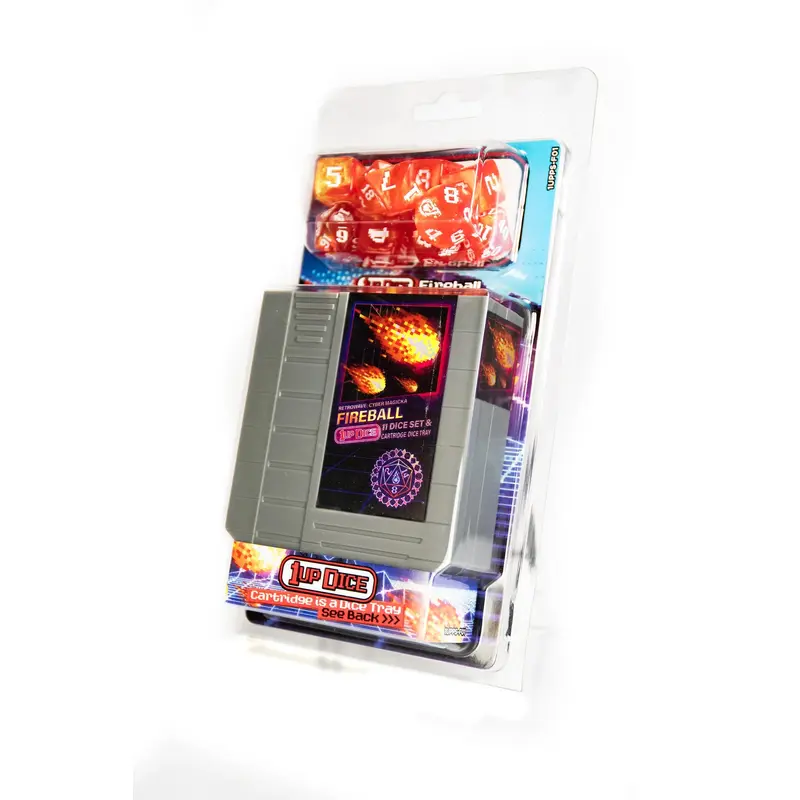 1UP Dice Polyhedral Set: Fireball