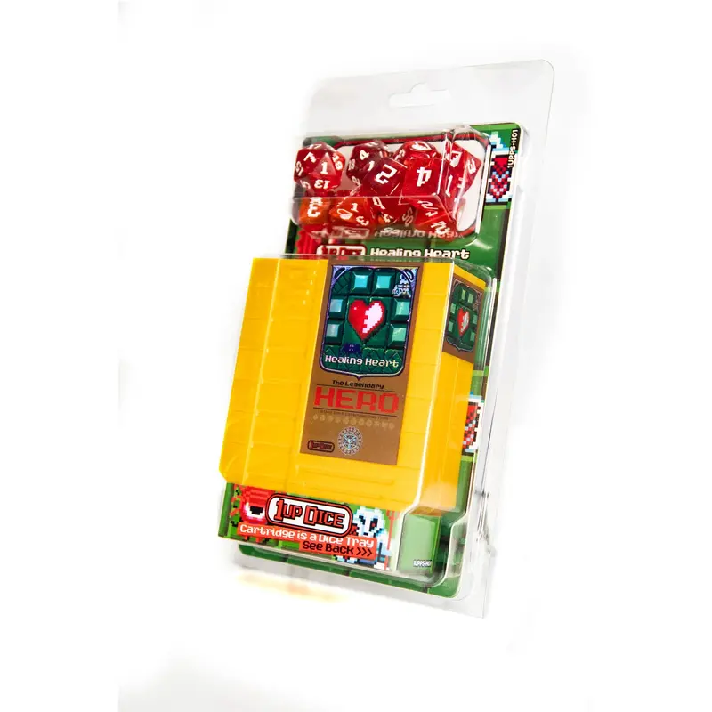 1UP Dice Polyhedral Set: Healing Heart