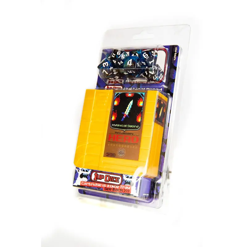 1UP Dice Polyhedral Set: Mythical Sword