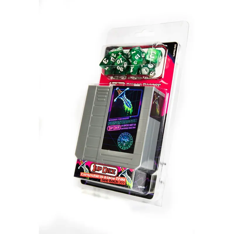 1UP Dice Polyhedral Set: Poison Dagger