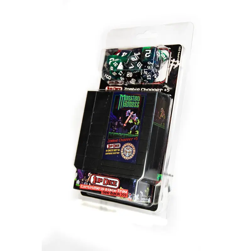 1UP Dice Polyhedral Set: Zombie Chopper +5