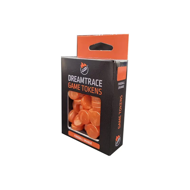 DreamTrace Game Tokens: Fireball Orange