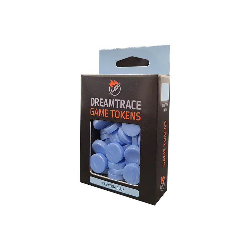 DreamTrace Game Tokens: Icewyrm Blue