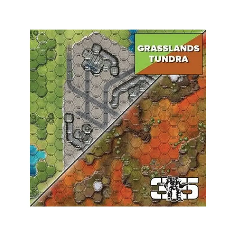 BattleTech: Battle Mat - Grasslands Tundra