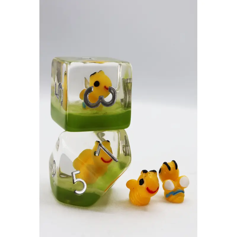 Happy Bees RPG Dice Set