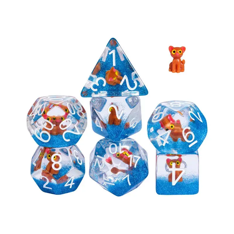 RPG Dice Set Honey the Cat