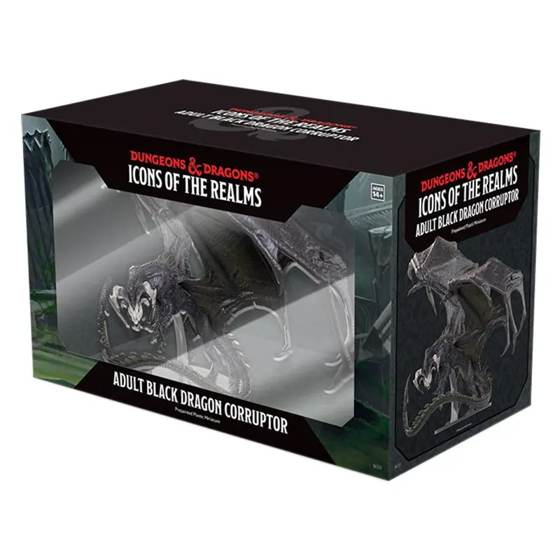 D&D Minis: Adult Black Dragon Corruptor (Painted)