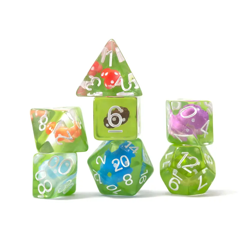 Sirius 7ct Polyhedral Dice: Mushroom Village