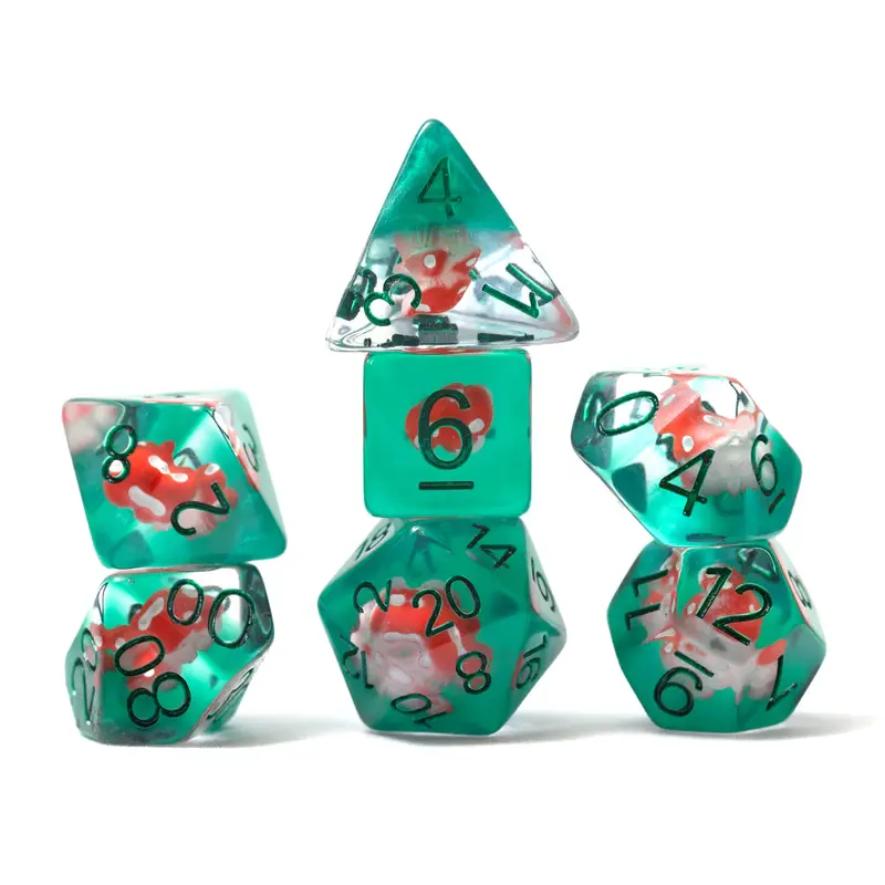 Sirius 7ct Polyhedral Dice: Power Mushroom