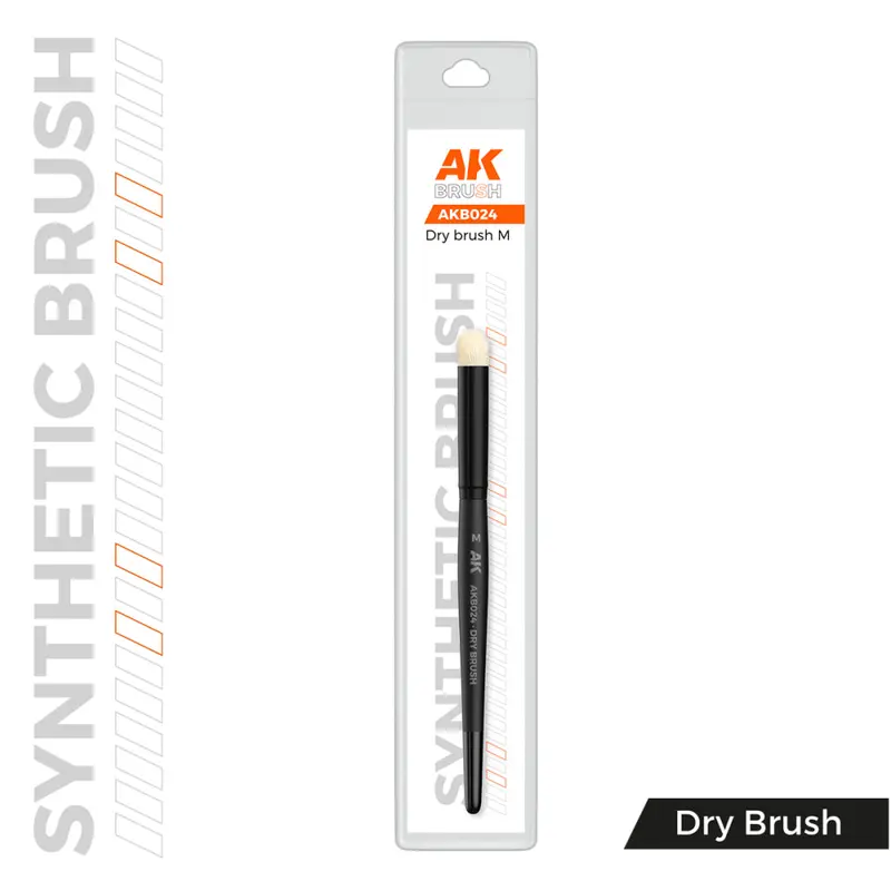 AK: Brushes - Dry Brush M (Synthetic) (AKB024)