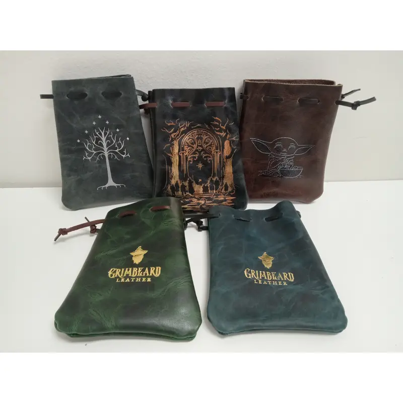 Grimbeard's Dice Bags - Medium Flat