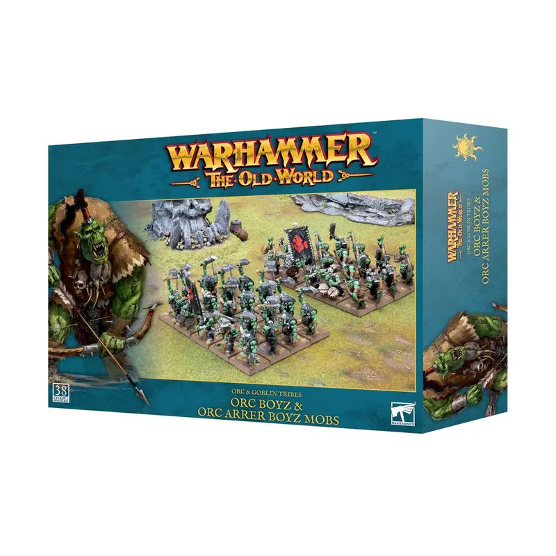 Warhammer The Old World - Orc & Goblin Tribes: Orc Boyz & Orc Arrer Boyz Mob