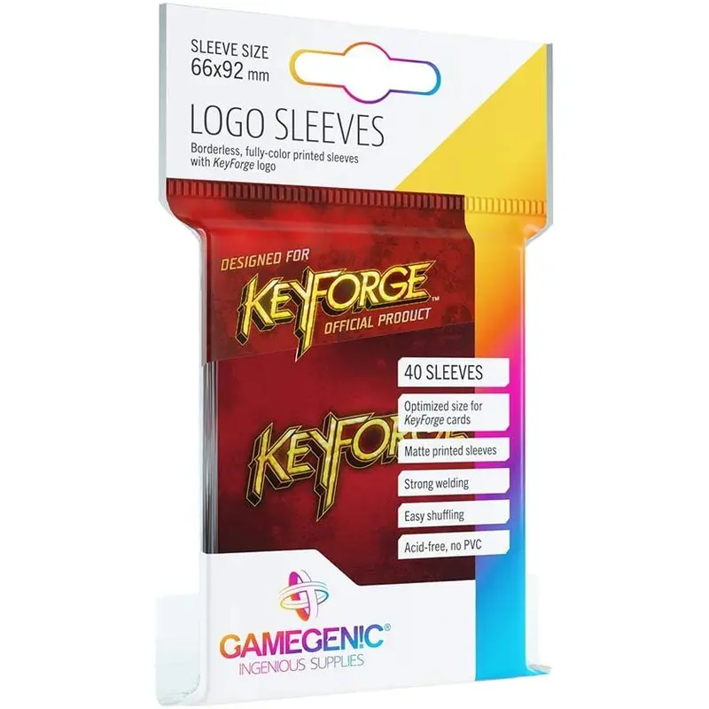 KeyForge Logo Sleeves: Red