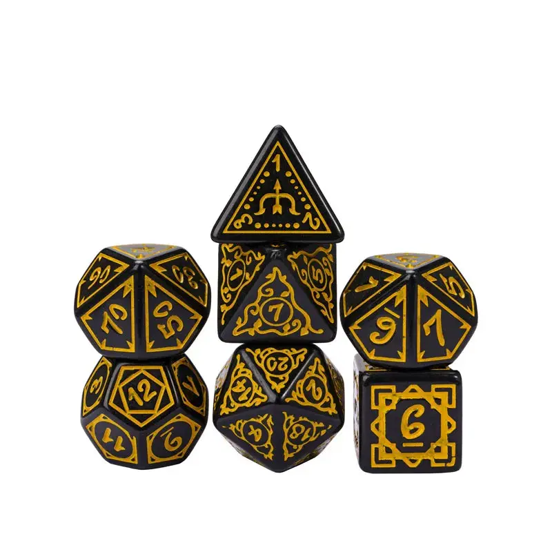 Cryptic Knots: Golden Cuirass RPG Dice Set