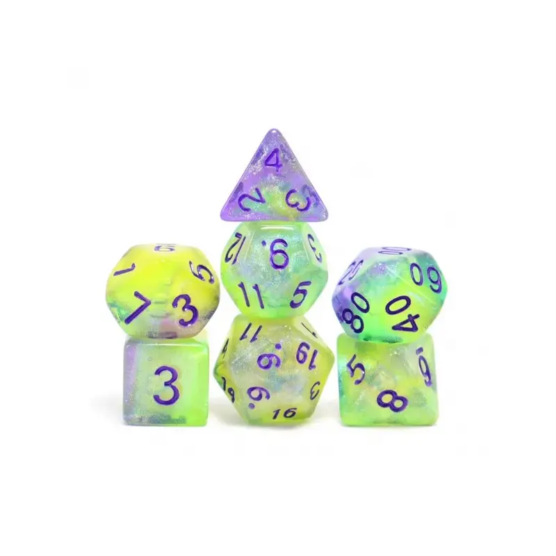 Luminescent Jellyfish RPG Dice Set