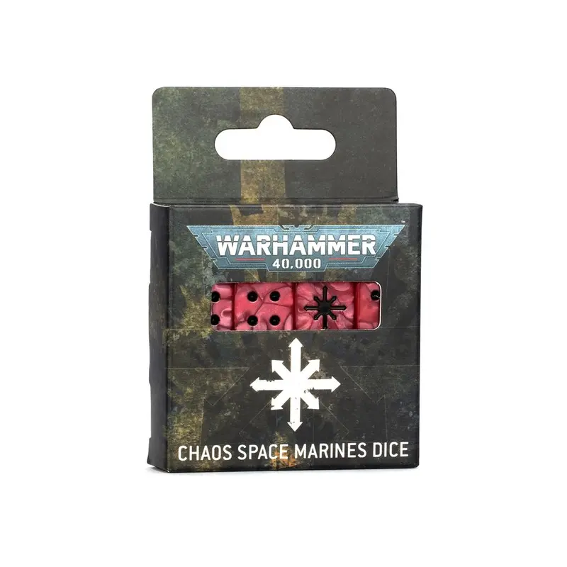 Warhammer 40K 10E Chaos Space Marines: Dice Set