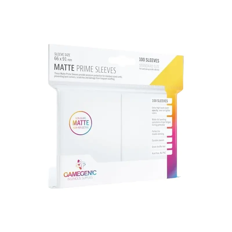 Gamegenic: Matte Prime Sleeves: White