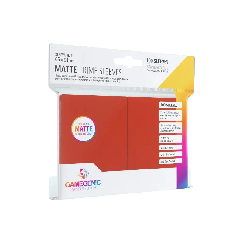 Gamegenic: Matte Prime Sleeves: Red