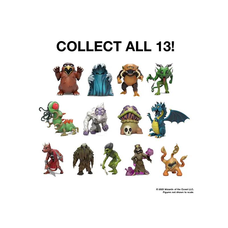 DandD Vinyl Minis: Monster Series 2- DandD 1e Display by Kidrobot