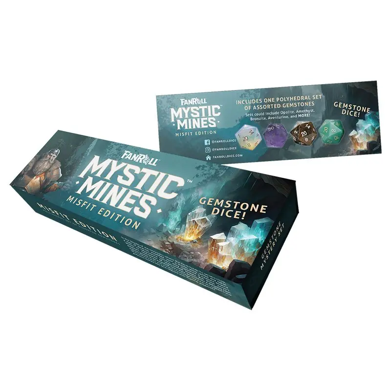 Mystic Mines Misfit Edition Gemstone Dice Set