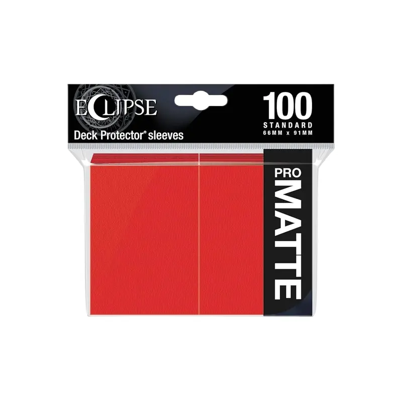 Eclipse Matt Standard Sleeves: Apple Red