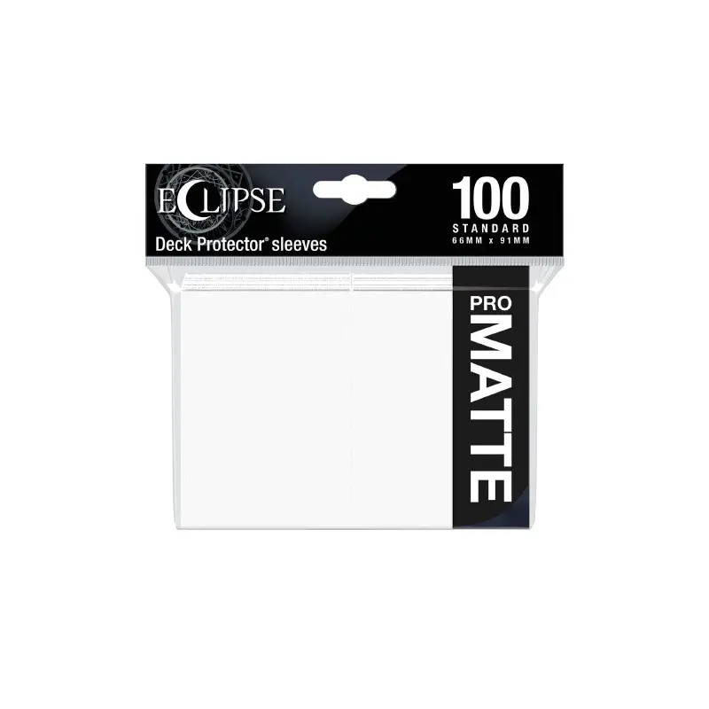 Eclipse Matt Standard Sleeves: Arctic White