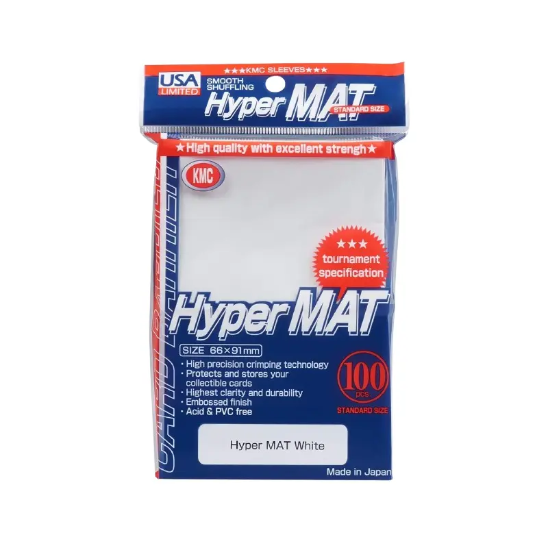 Sleeves: Full Size Hyper Matte White (100)